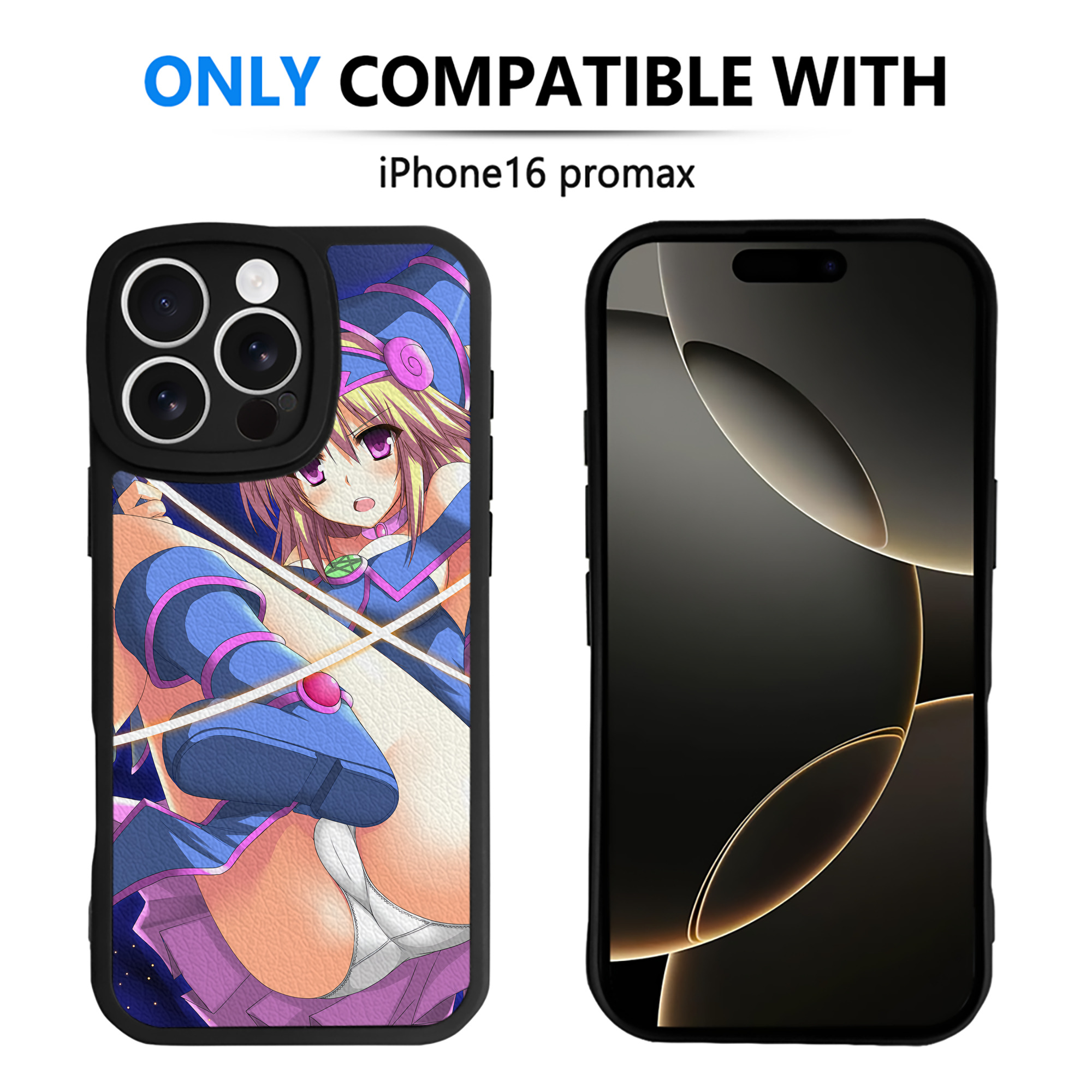 （画像用） 遊☆戯☆王 Yu-Gi-Oh! 【iPhone 16シリーズ対応】シリコンスマホケース（レザー調） 材質：シリコン